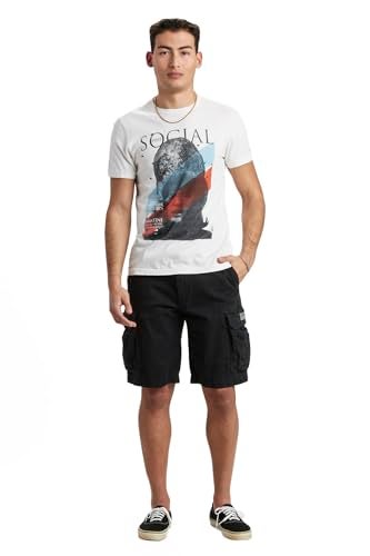 Unionbay Men's Survivor Belted Cargo Short  Black  34 - Image 2